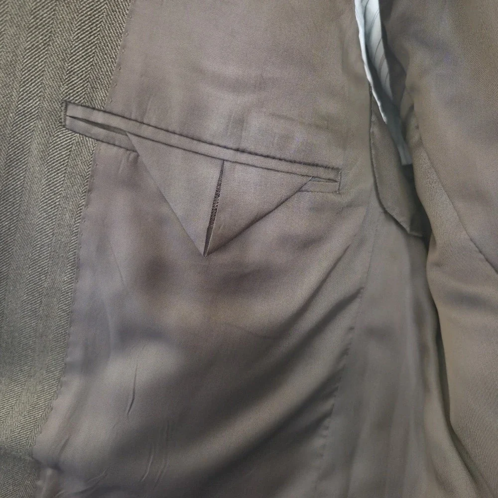 Ralph by Ralph Lauren Men's 42R Wool and Silk Brown Sport Coat Blazer‎ Jacket